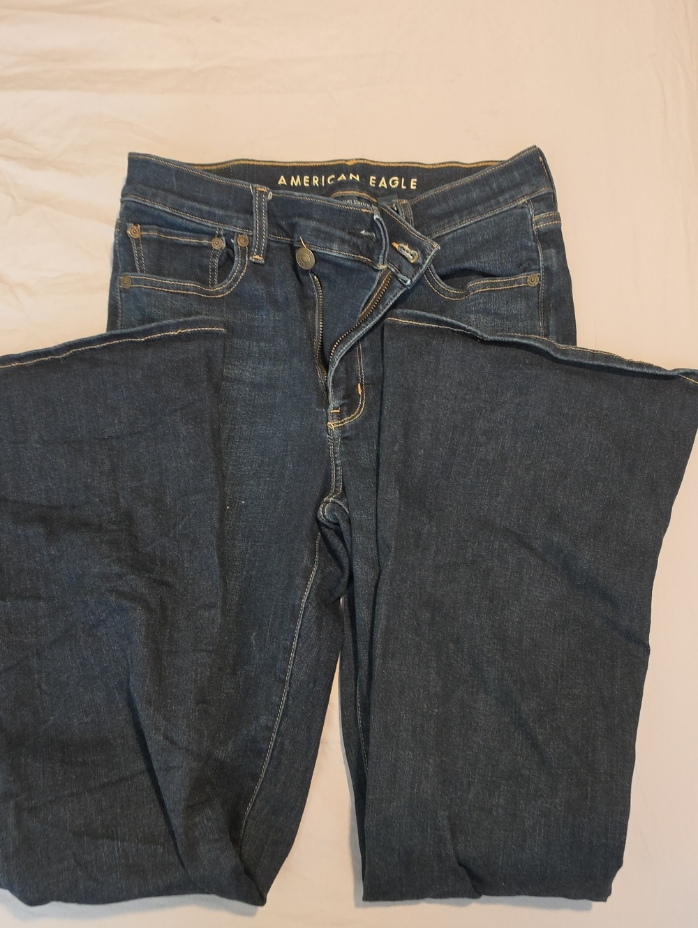 American Eagle Outfitters Dark Indigo Straight Leg Jeans